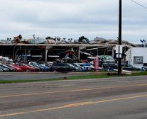 Storms damage dealerships in Texas, Ohio