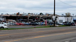 Storms damage dealerships in Texas, Ohio